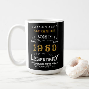 Mug Anniversaire personnalisé 1960 Ajouter votre nom L