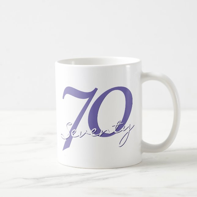 Mug Anniversaire | Purple Grunge EDITABLE (Droite)