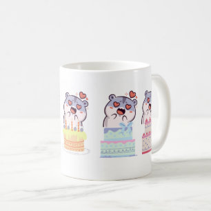 Mug Anniversaire Surprise avec la conception de gâteau