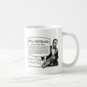 Mug Annonce de cru de saxophone