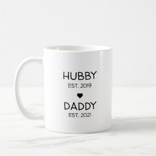 Mug Annonce de grossesse HubbyDaddy Révélation de bébé