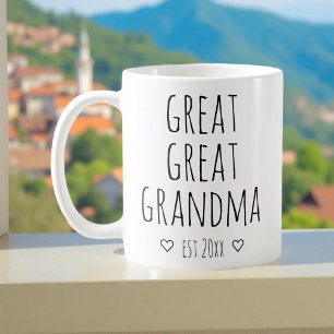 Mug Annonce de grossesse personnalisée pour l'arrière-