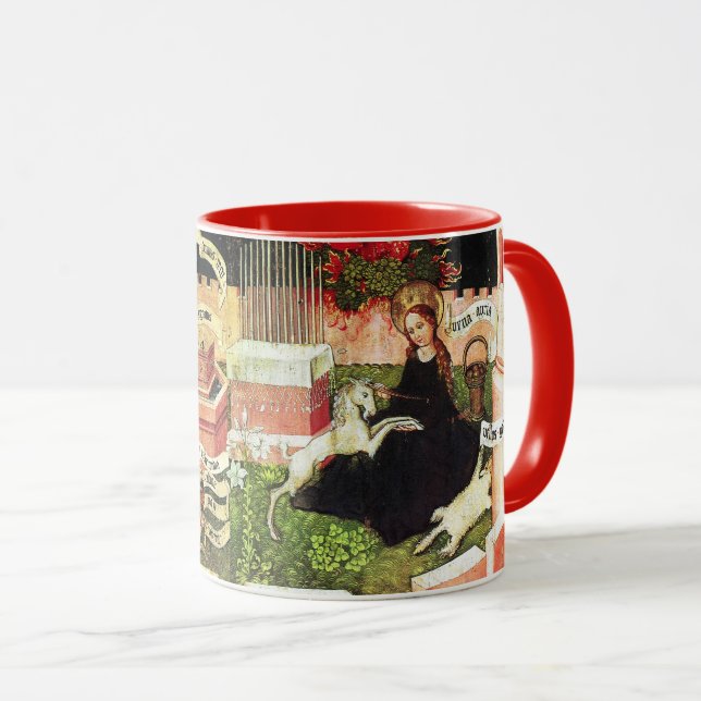 MUG ANNONCE EN TANT QUE CHASSE MYSTIQUE D'UNICORN (Devant droit)