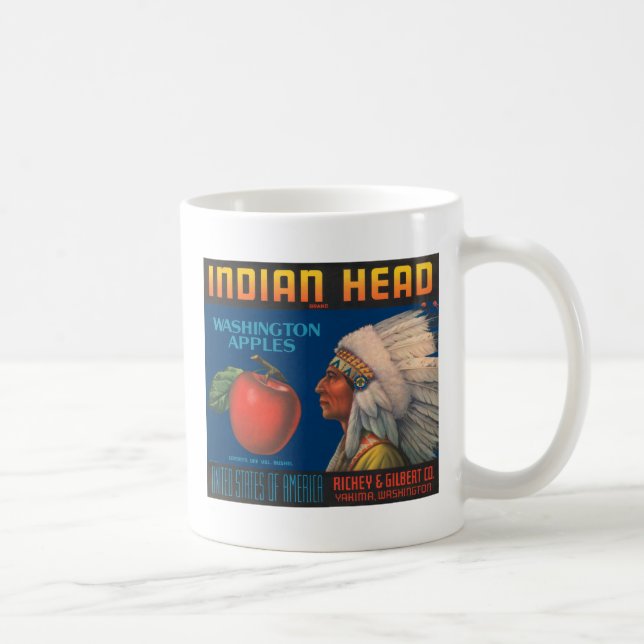 Mug Annonce principale indienne de cru de pommes de (Droite)