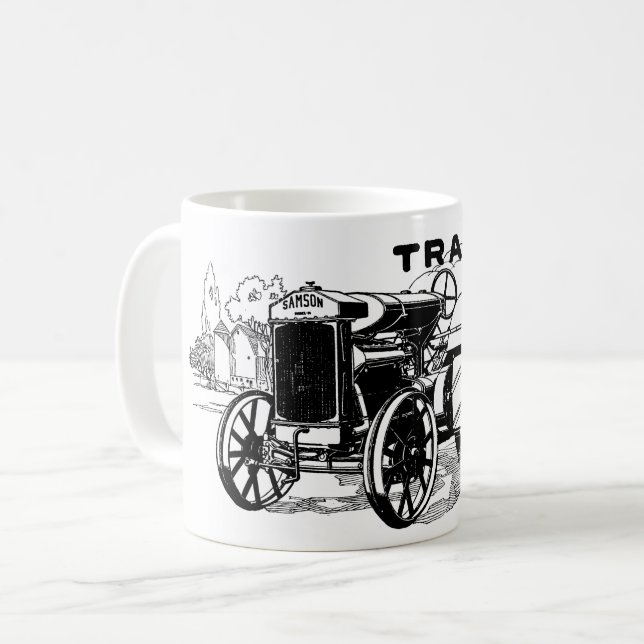 Mug Annonce vintage du tracteur Samson (Devant gauche)