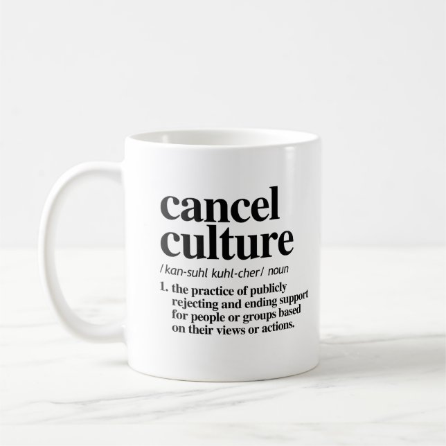 Mug Annuler la définition de culture (Gauche)
