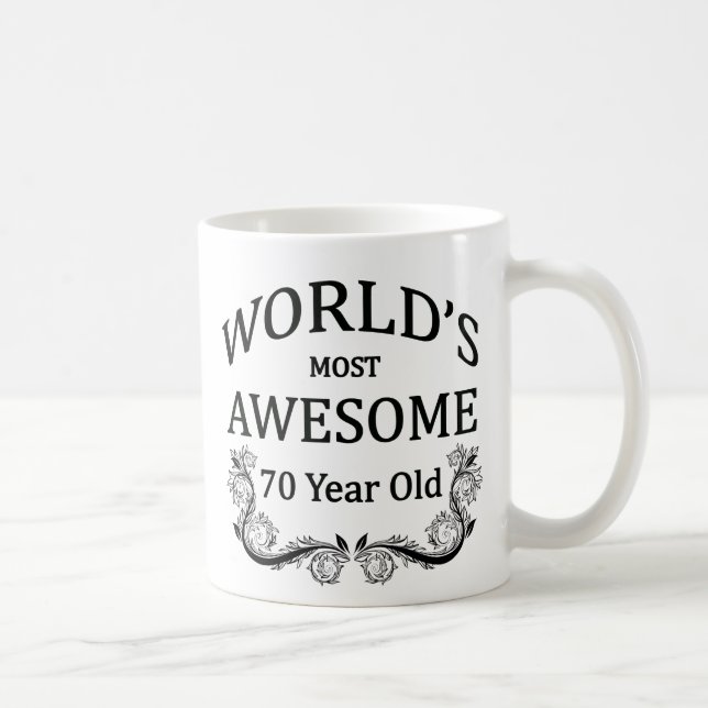 Mug Ans les plus impressionnants du monde 70 (Droite)