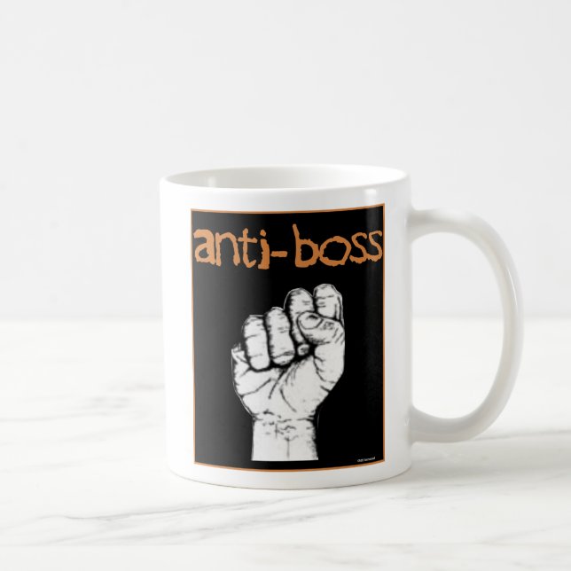 Mug Anti Boss pas salaire esclave levée droits de poin (Droite)