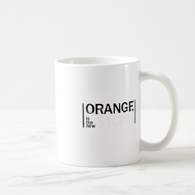 Mug Anti-Trump Orange New Stupid Funny (Droite)