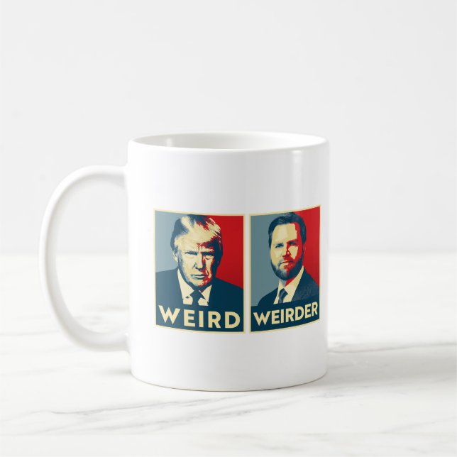 Mug Anti Trump Vance - bizarre et bizarre (Gauche)
