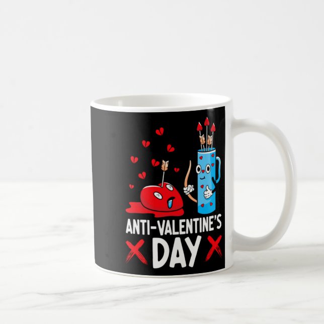 Mug Anti Valentines Day Valentines Day Arrows Single  (Droite)