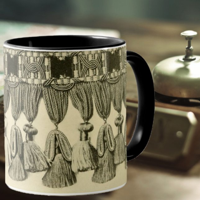 Mug Antique motif trial dentelle de taureau victorien  (Créateur téléchargé)