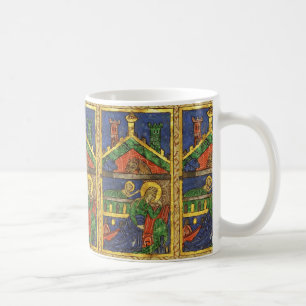 MUG ANTIQUE NATIVITÉ CHRISTMAS PARCHEMENT