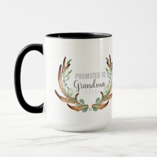 Mug Antler rustique & verdure promu à grand-mère