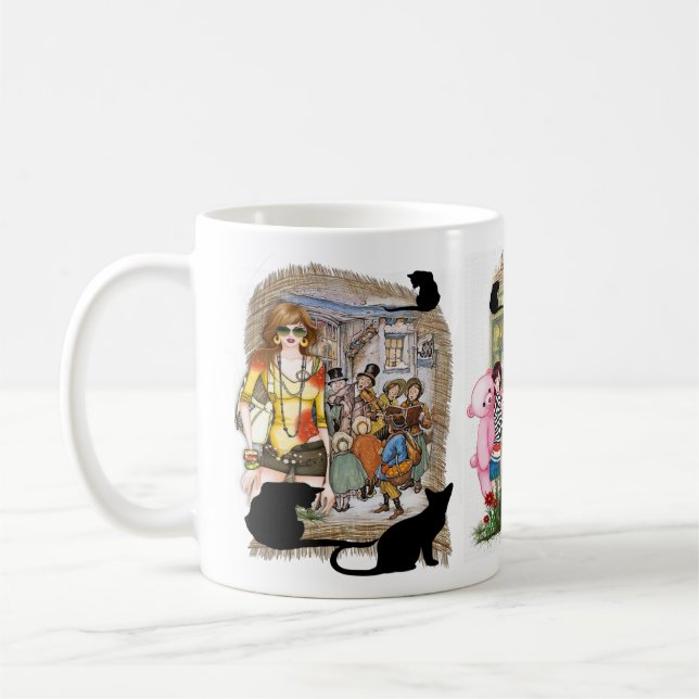 Mug Anton Pieck - chanteurs de carol Débardeur (Gauche)