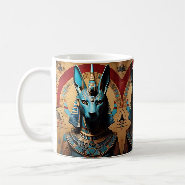 Mug Anubis Egyptian God Jackal or Man (Gauche)