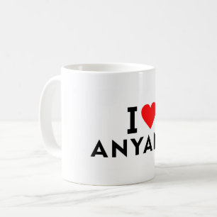 Mug Anyang Corée du Sud ville de l'amour cœur comme vo