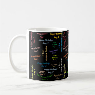 Mug Août 7 Anniversaire