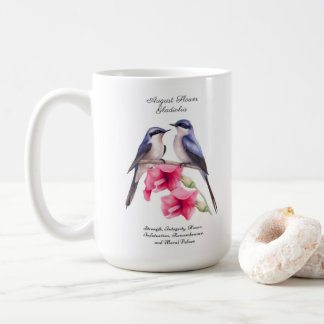 Mug Août Mois de naissance Gladiolus à fleurs avec ois