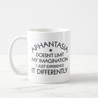 Mug Aphantasia Imagination Différente Police Noire