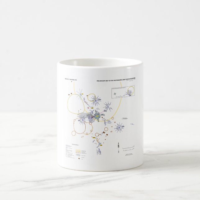 MUG Apollo 11 photo map moonwalk (Center)