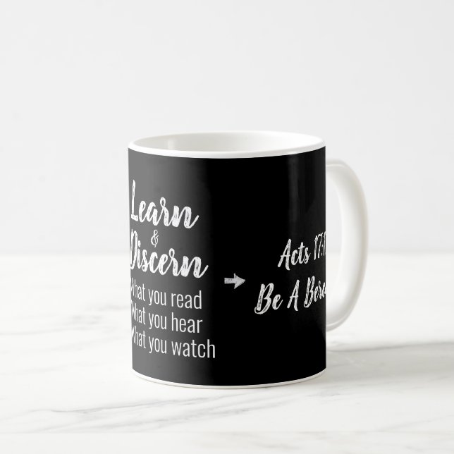 Mug Apologétique Bible Berean Script (Devant droit)