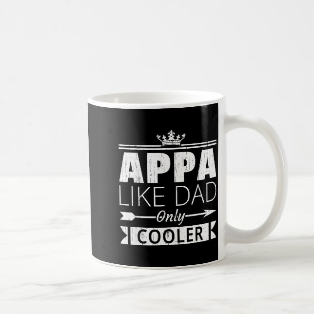 Mug Appa Cooler Funny Korean Dad Father's Day Quote  (Droite)