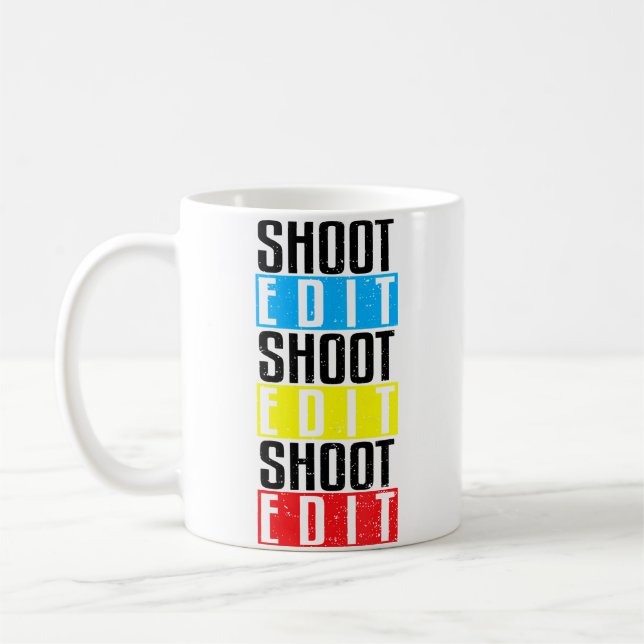 Mug Appareil photo Prendre Modifier Prendre Modifier P (Gauche)