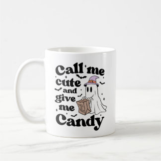 Mug Appelle-moi mignonne et donne-moi des bonbons amus