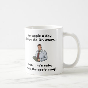 Mug Apple par jour, garde le Dr. Away