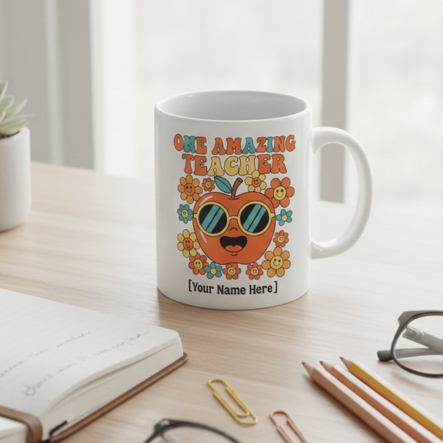 Mug Application de reconnaissance rétro pour enseignan (Créateur téléchargé)