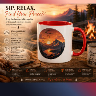 Mug Apportez la beauté et la tranquillité de la grande