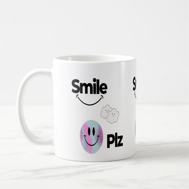 Mug Apportez le sourire, la positivité et le bonheur a (Gauche)