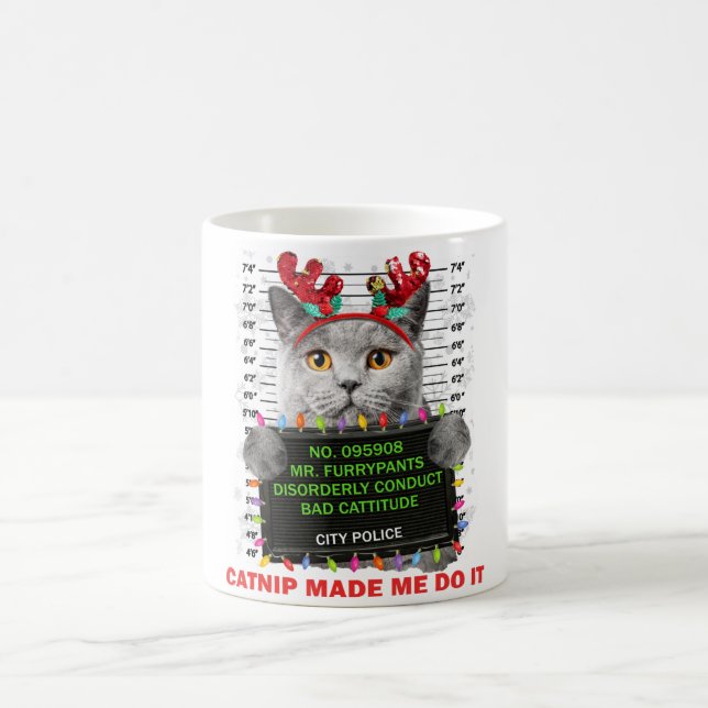 Mug Apportez Noël laid pour chat maman chat papa chat  (Centre)