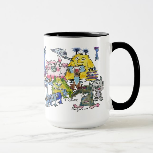 Mug Appréciation Alien Merci Drôle Drôle Dessin (Droite)