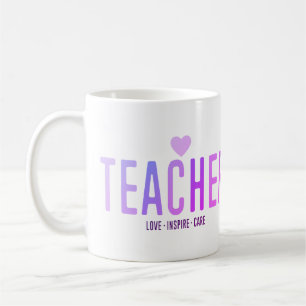 Mug Appréciation de l'enseignant Amour Inspirer soins 