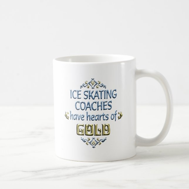 Mug Appréciation d'entraîneur de patinage de glace (Droite)