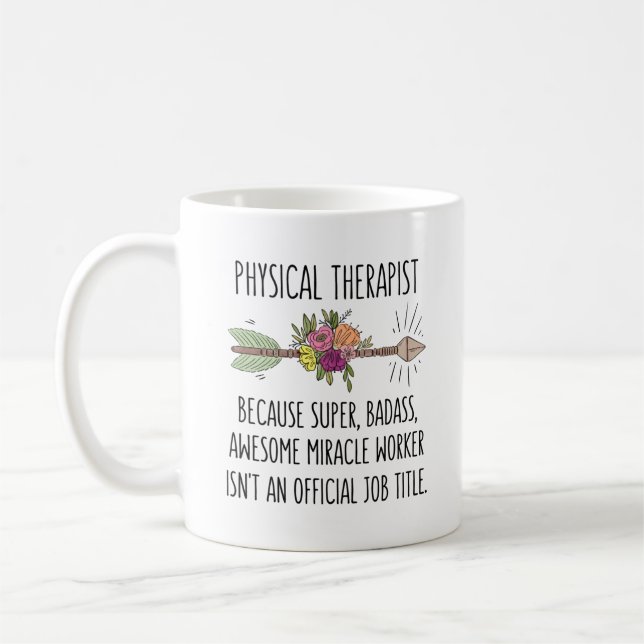 Mug Appréciation drôle du Merci physiothérapeute (Gauche)