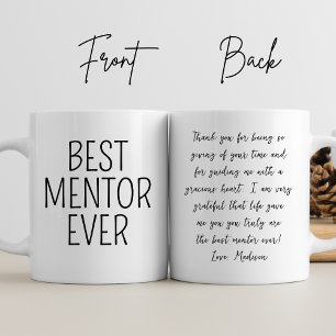 Mug Appréciation du mentor Merci meilleur mentor jamai
