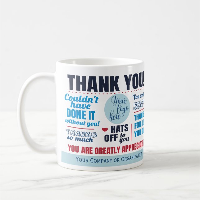 Mug Appréciation du Merci de l'entreprise (Gauche)