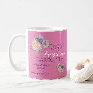 Mug Appréciation du Merci du professionnel Floral Rose