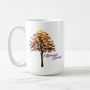 Mug Appréciez la beauté Arbre d'automne