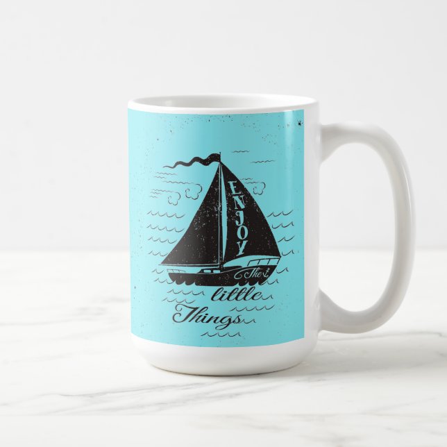 Mug Appréciez la petite affiche de choses (Droite)