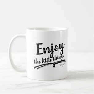 Mug APPRÉCIEZ LES PETITES CHOSES Inspirant Personnalis