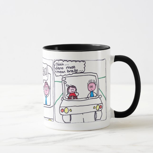 Mug Apprenant l'espagnol - la leçon d'entraînement (Droite)