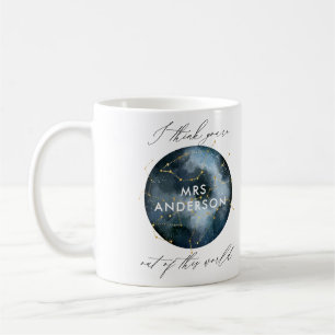 Mug Apprenti céleste étoile de lune d'aquarelle modern