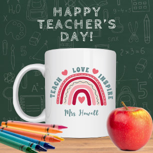 Mug Apprentissage Amour Inspirer Rainbow Appréciation 