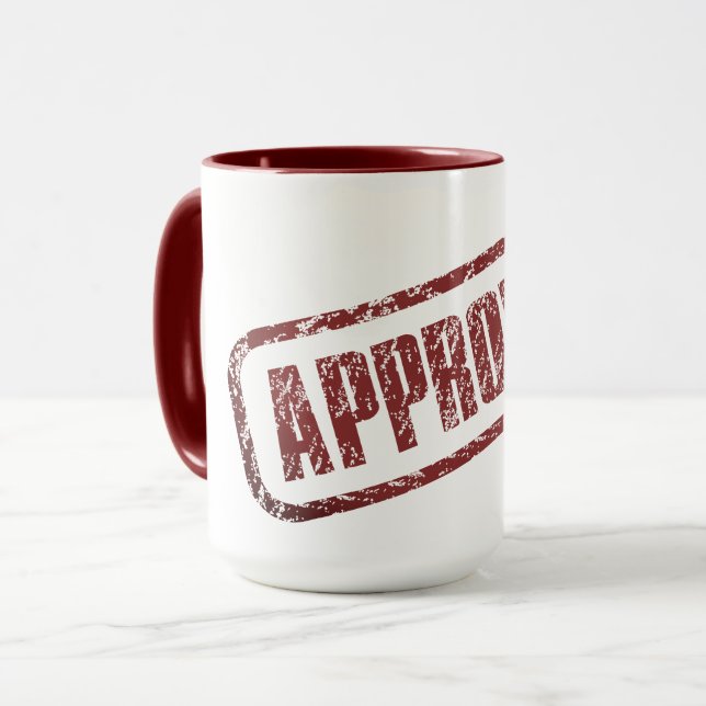 MUG APPROUVÉ//ROUGE (Devant gauche)