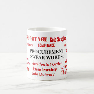 Mug Approvisionnement jurer les mots Funny Procurement