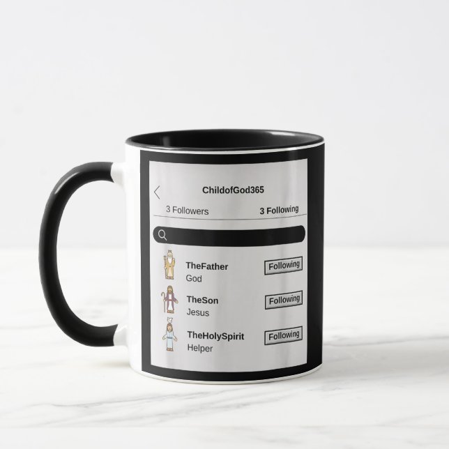 Mug Après le Père Fils et l'Esprit Saint  (Gauche)
